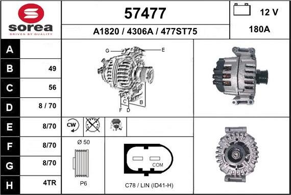 EAI 57477 - Alternator furqanavto.az