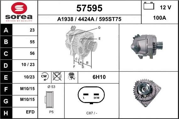 EAI 57595 - Alternator furqanavto.az