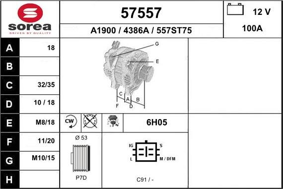 EAI 57557 - Alternator furqanavto.az