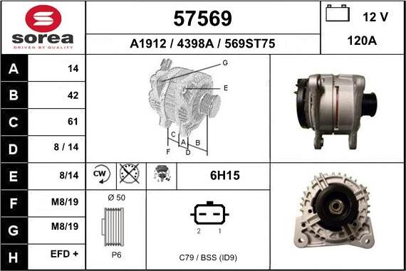 EAI 57569 - Alternator furqanavto.az