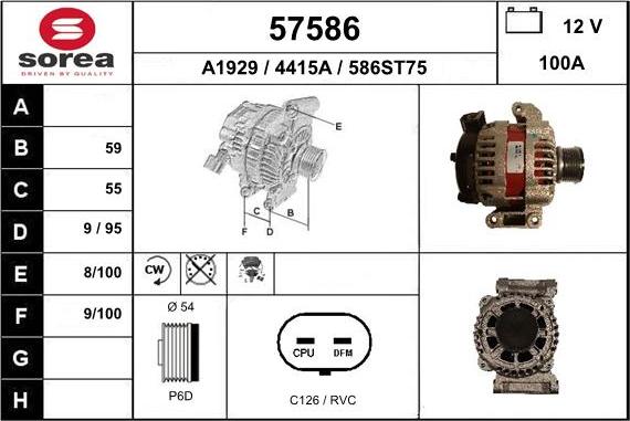 EAI 57586 - Alternator furqanavto.az