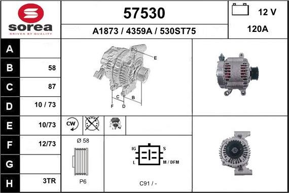 EAI 57530 - Alternator furqanavto.az