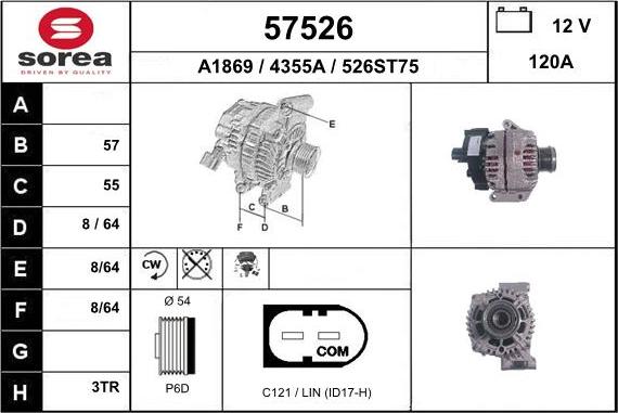 EAI 57526 - Alternator furqanavto.az