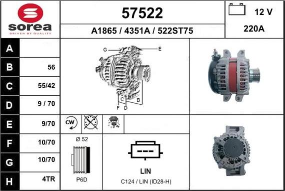 EAI 57522 - Alternator furqanavto.az