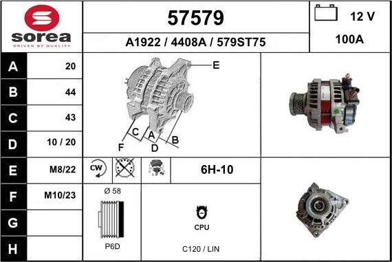 EAI 57579 - Alternator furqanavto.az
