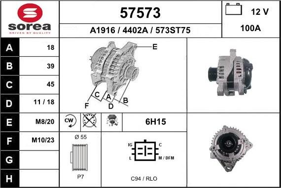 EAI 57573 - Alternator furqanavto.az