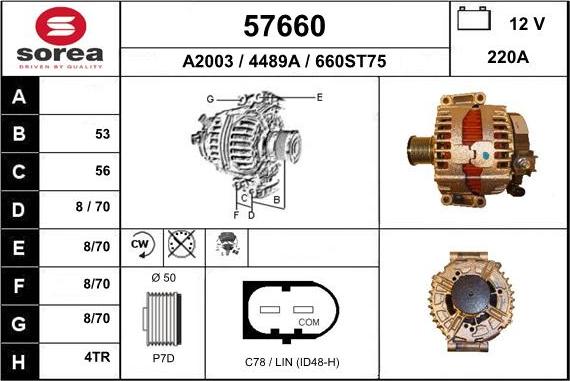 EAI 57660 - Alternator furqanavto.az