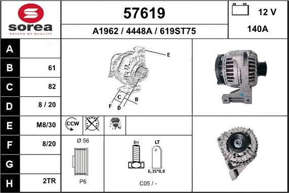 EAI 57619 - Alternator furqanavto.az