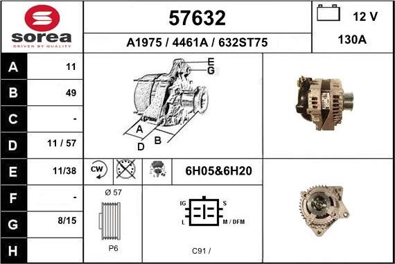 EAI 57632 - Alternator furqanavto.az