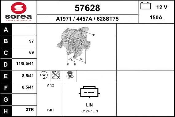 EAI 57628 - Alternator furqanavto.az