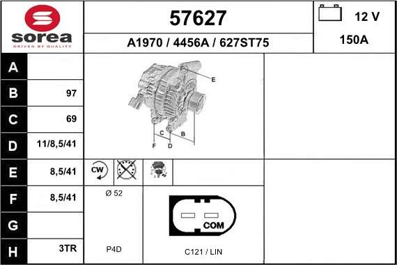 EAI 57627 - Alternator furqanavto.az