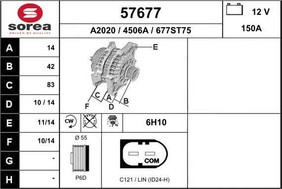 EAI 57677 - Alternator furqanavto.az