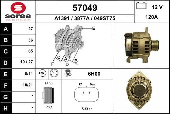 EAI 57049 - Alternator furqanavto.az