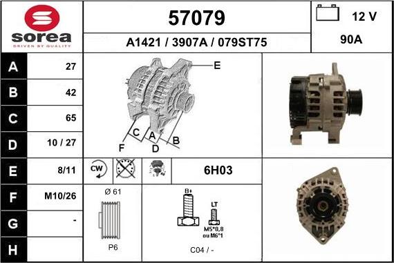 EAI 57079 - Alternator furqanavto.az