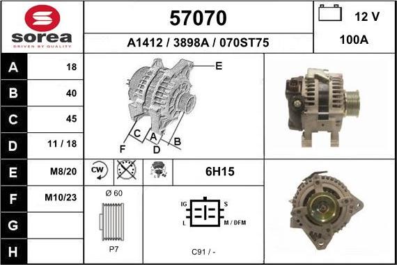 EAI 57070 - Alternator furqanavto.az