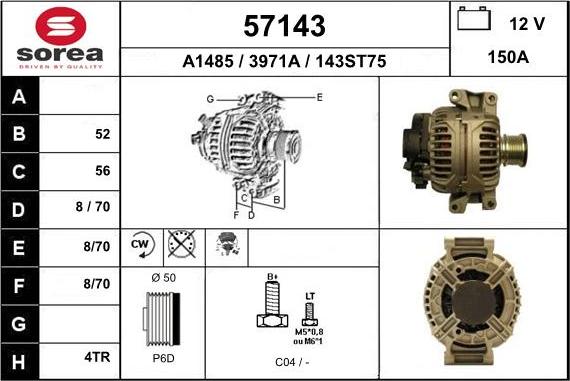 EAI 57143 - Alternator furqanavto.az