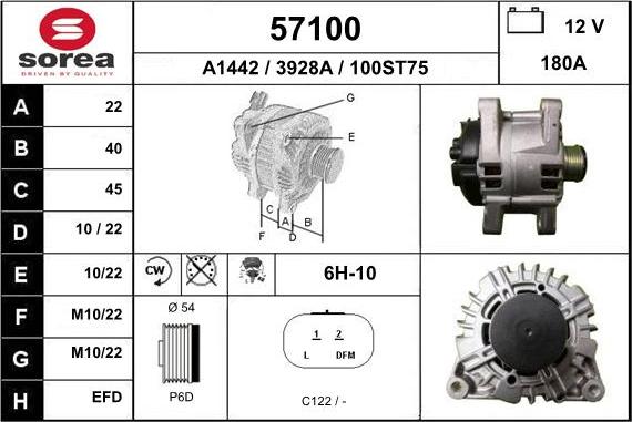 EAI 57100 - Alternator furqanavto.az