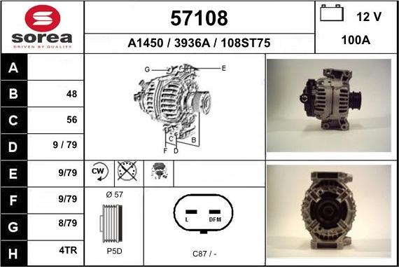 EAI 57108 - Alternator furqanavto.az