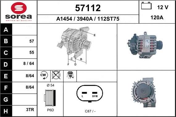 EAI 57112 - Alternator furqanavto.az