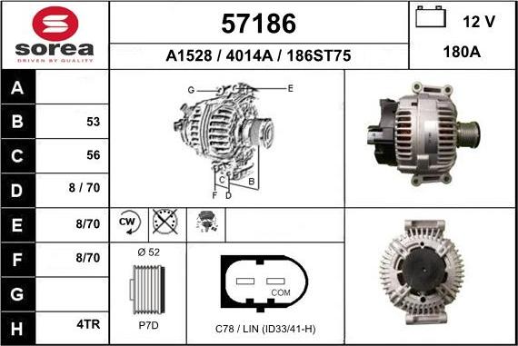 EAI 57186 - Alternator furqanavto.az