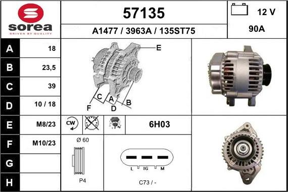 EAI 57135 - Alternator furqanavto.az