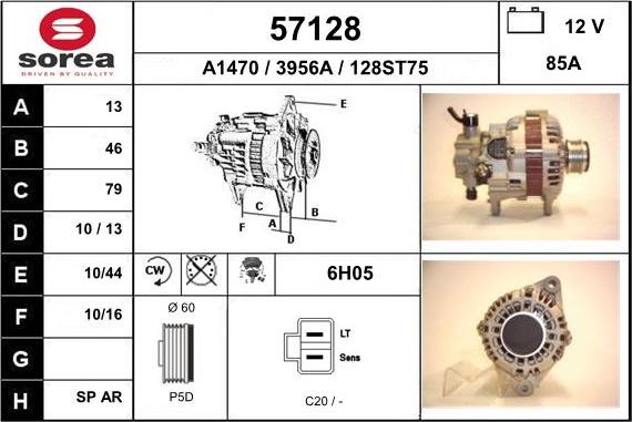 EAI 57128 - Alternator furqanavto.az