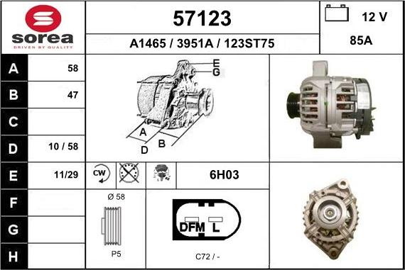 EAI 57123 - Alternator furqanavto.az