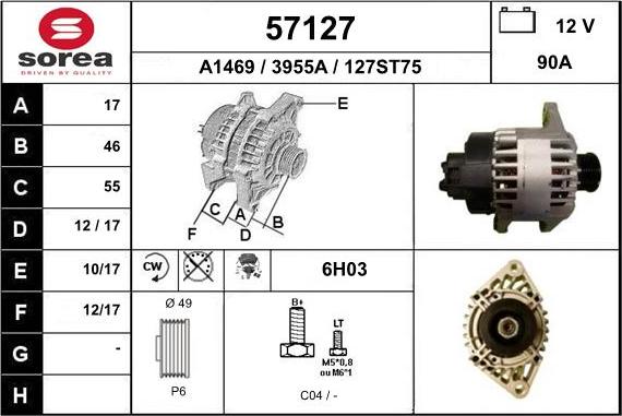 EAI 57127 - Alternator furqanavto.az