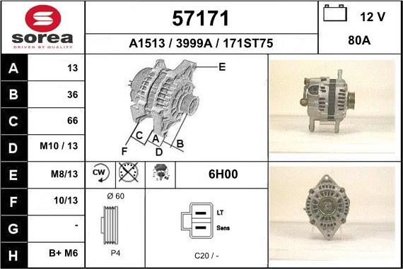 EAI 57171 - Alternator furqanavto.az