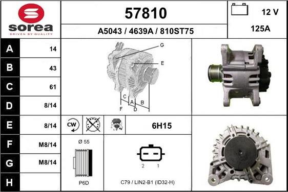 EAI 57810 - Alternator furqanavto.az