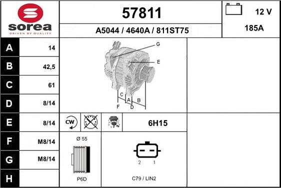 EAI 57811 - Alternator furqanavto.az