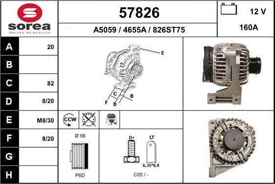 EAI 57826 - Alternator furqanavto.az