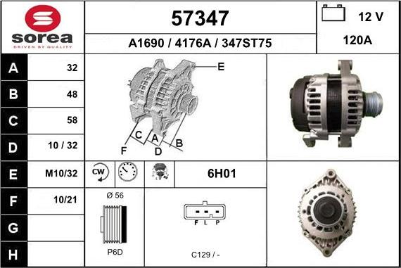 EAI 57347 - Alternator furqanavto.az