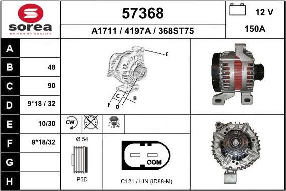 EAI 57368 - Alternator furqanavto.az