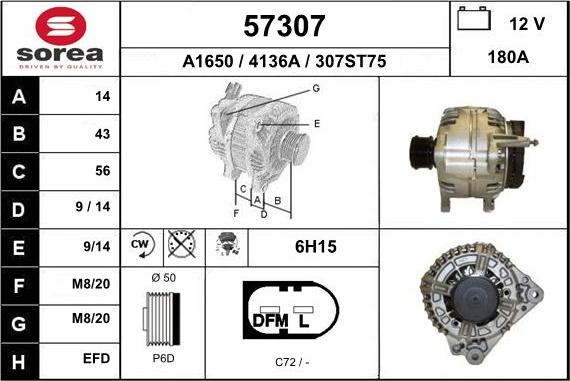 EAI 57307 - Alternator furqanavto.az