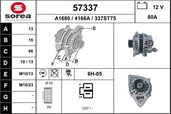 EAI 57337 - Alternator furqanavto.az