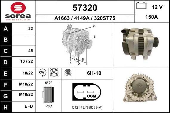 EAI 57320 - Alternator furqanavto.az