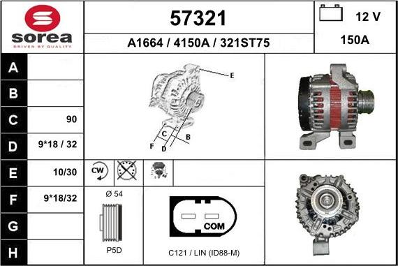 EAI 57321 - Alternator furqanavto.az