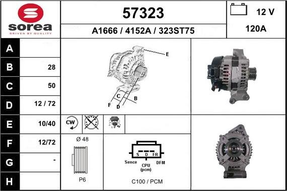 EAI 57323 - Alternator furqanavto.az