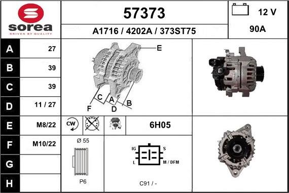 EAI 57373 - Alternator furqanavto.az