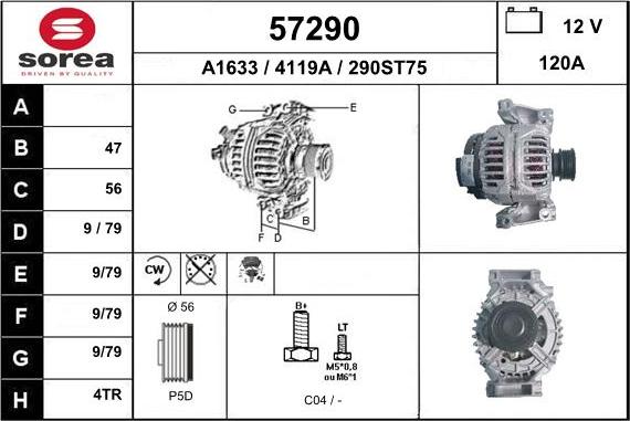 EAI 57290 - Alternator furqanavto.az