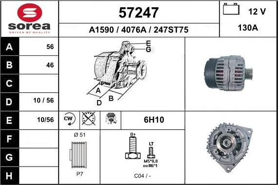 EAI 57247 - Alternator furqanavto.az