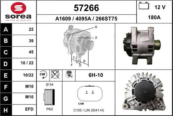 EAI 57266 - Alternator furqanavto.az