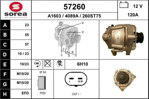 EAI 57260 - Alternator furqanavto.az