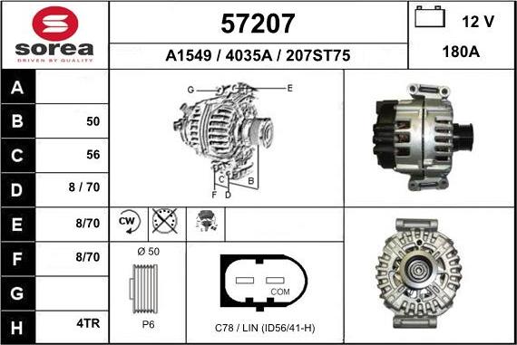 EAI 57207 - Alternator furqanavto.az