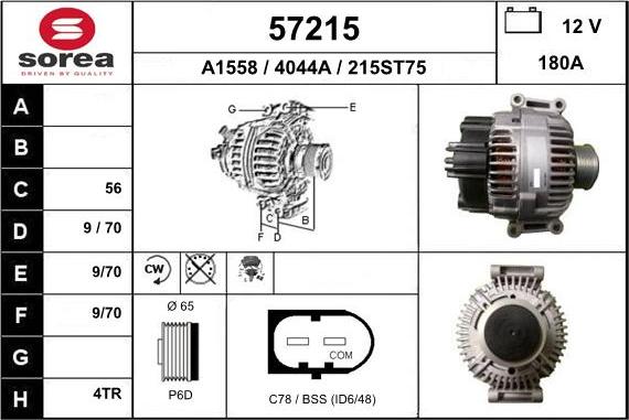 EAI 57215 - Alternator furqanavto.az