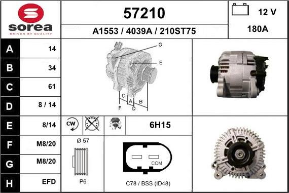 EAI 57210 - Alternator furqanavto.az