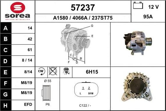 EAI 57237 - Alternator furqanavto.az