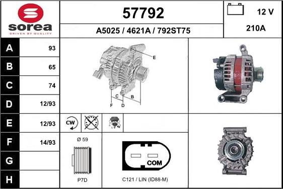 EAI 57792 - Alternator furqanavto.az