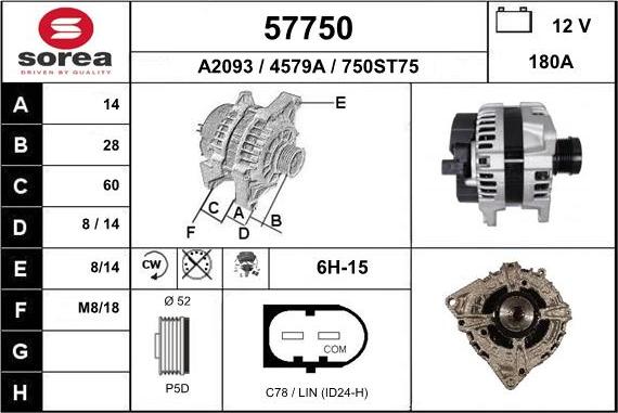 EAI 57750 - Alternator furqanavto.az